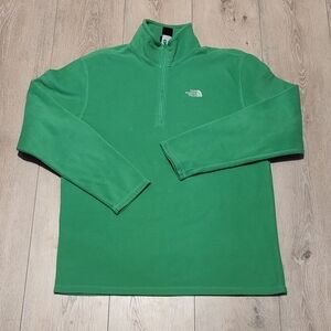 The North Face | TKA 100 Lightweight Fleece Quarter-Zip in Green